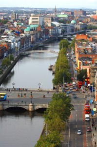 Aerial view of Dublin