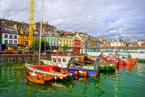 Cobh town harbour