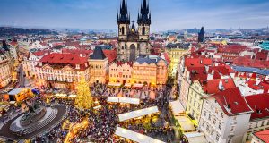 Christmastime on the Danube map